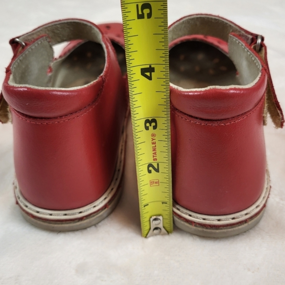 Neman Twig Mary Jane Red shoes for girls - Picture 7 of 10